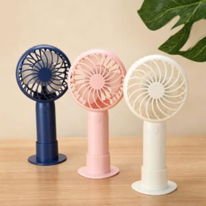 threre-speed-adjustment-brushed-dc-motor-portable-fan-with-base